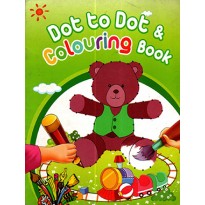 DOT TO DOT & COLOURING BOOK GREEN